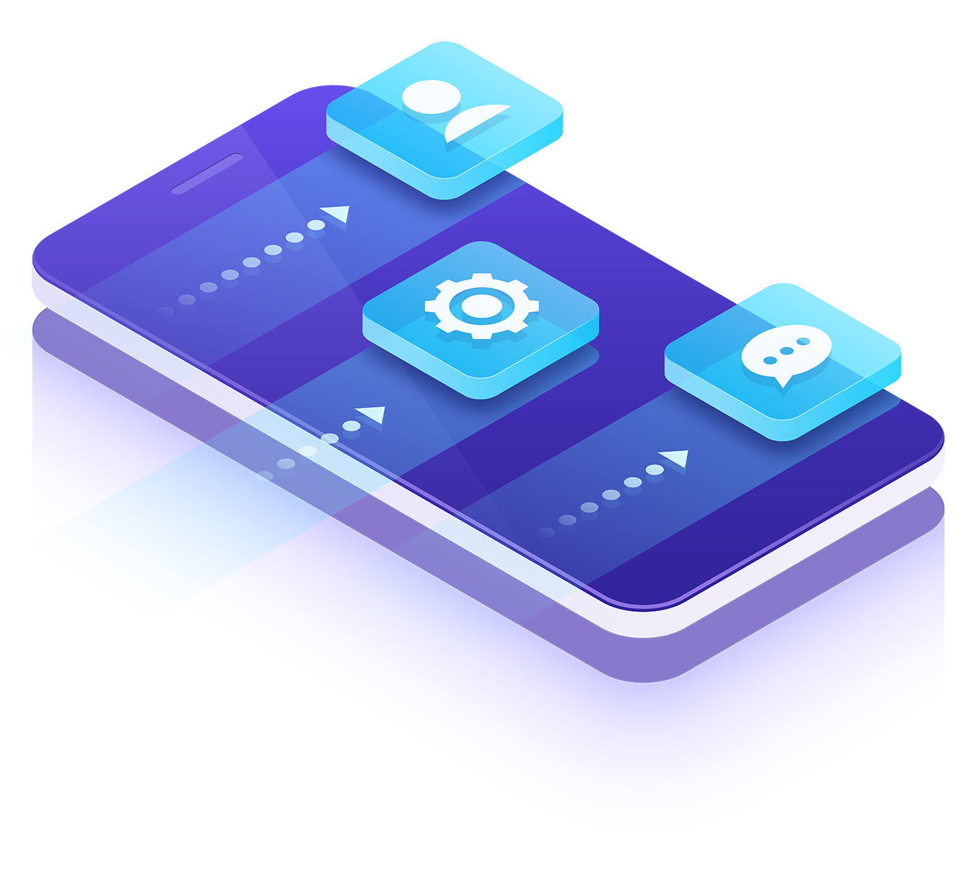 smartphone with apps