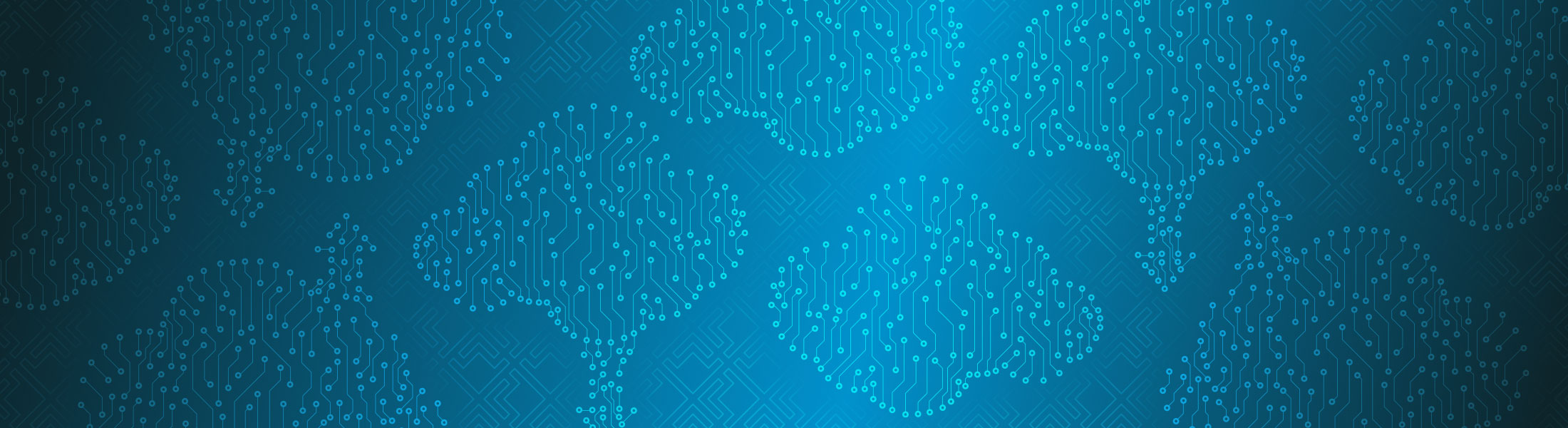 Abstract clouds glowing