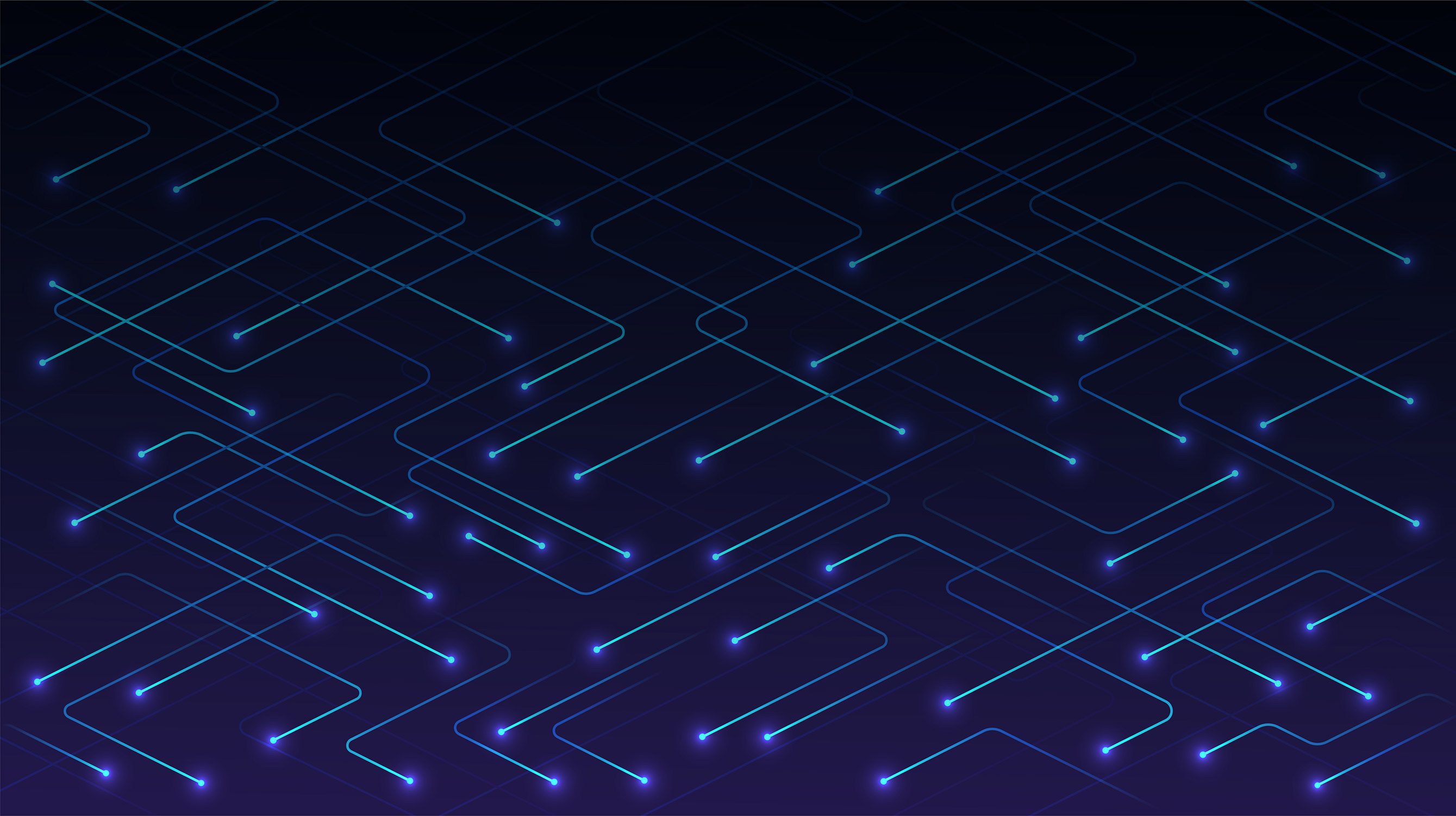 glowing lines across a purple background