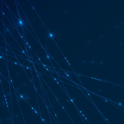 abstract glowing lines crossing each other