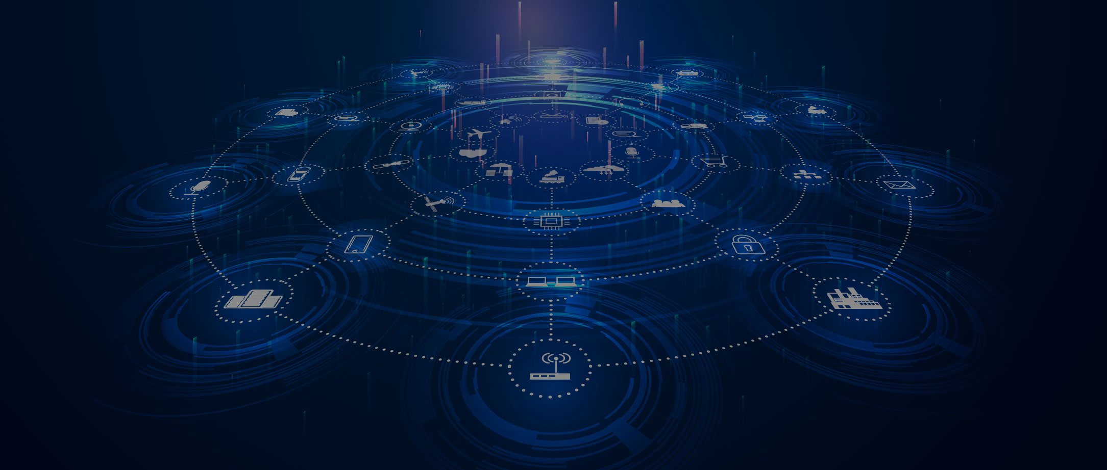 endless Data flowing in a circle