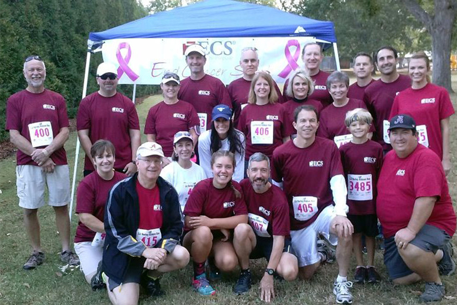 ECS Employees at breast cancer walk