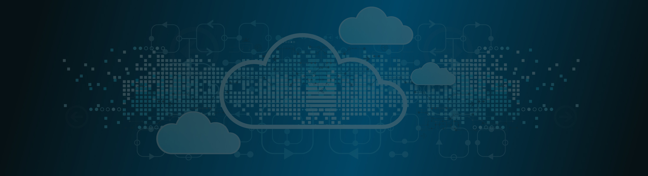 abstract cloud with code