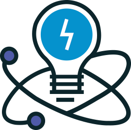 Light-bulb with lines around